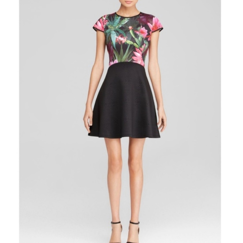 Ted Baker London Dresses Carllie Chameleon Print Skater Dress Sz 1 (US Sz 4)